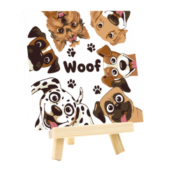 Товари для малювання - Картина за номерами Rosa Start Lucky Dogs 15 х 15 см (N00014091)