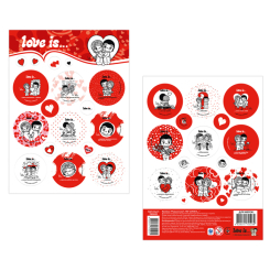 Наборы для творчества - Набор наклейок Перо Love is... Романтические (700001)