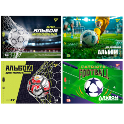 Альбомы и бумага для рисования - Альбом для рисования Yes Football А4 28 листов в ассортименте (130609)
