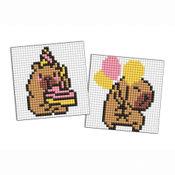 Мозаика - Алмазная мозаика Ідейка Развлечения капибары 9х9 см (AMS1118)