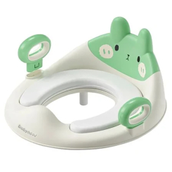 Товары по уходу - ​Накладка детская на унитаз Babyhood Зайка зеленая (BH-134G)