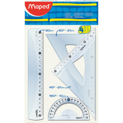 Набір лінійок Maped Essentials Medium 4 предмета 20 см (MP.242820)
