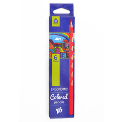 Канцтовари - Набір олівців Yes Ergonomic 6 кольорів (290507)
