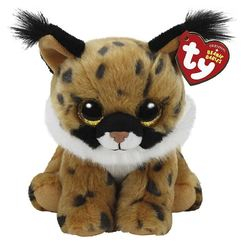 Мягкие животные - Мягкая игрушка Рысь Larry TY Beanie Babies 15см (41205)