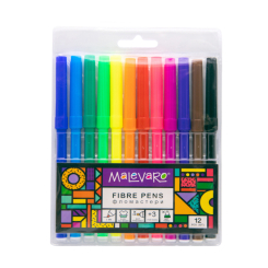 Канцтовари - ​Фломастери Malevaro 12 кольорів (ML760110)