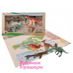 Фигурки животных - Обучающий игровой набор с QR-картой Wenno Динозавры Мелового Периода (WRD1701)