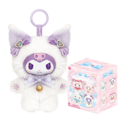 Персонажи мультфильмов - ​Мягкая игрушка-сюрприз на клипсе Pop Top Sanrio Мечта с бантиком (25MR-015)