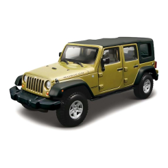 Транспорт и спецтехника - Автомодель Bburago Jeep wrangler ulimited rubicon зеленый металлик (18-43012 met green)