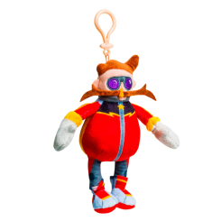 Брелоки - М'яка іграшка на кліпсі Sonic prime Доктор Еґман 15 cм (SON7004E)
