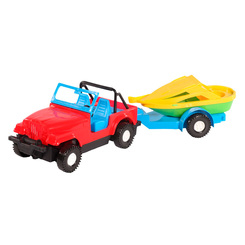 Машинки для малюків - Машинка Авто-джип з причепом Wader (39007)
