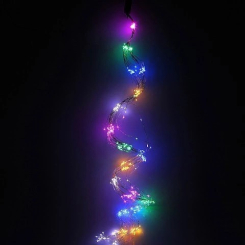 Аксессуары для праздников - Гирлянда-пучок электрическая Led Конский хвост на 200 светодиодов 10 нитей 2 м по 20 диодов Мультицвет (25231) (11342818)
