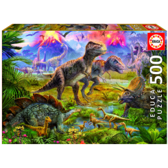 Пазлы - Пазл Educa Встреча динозавров 500 деталей (15969)