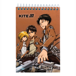 Канцтовары - Блокнот Kite Attack on Titan A6 (AT25-196) Канцтовары - Блокнот Kite Attack on Titan A6 (AT25-196)