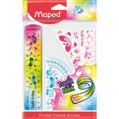 Набір лінійок Maped Mini Cute Twist'n Flex 3 предмета 15 см (MP.981828)