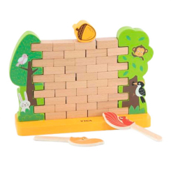 Настільні ігри - Настільна гра Viga Toys Стіна з цеглинок (44566) Настільні ігри - Настільна гра Viga Toys Стіна з цеглинок (44566)
