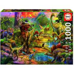 Пазлы - Пазл Educa Земля динозавров 1000 деталей (17655)