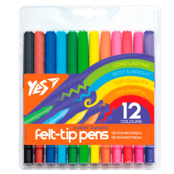 Канцтовари - Набір маркерів Yes Erudite 12 кольорів (650459)