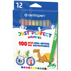 Канцтовары - Набор фломастеров Centropen Perfect 12 цветов (2510/12)