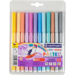 Канцтовары - Фломастеры пастельные Centropen 12 цветов (7550/1209 TP)