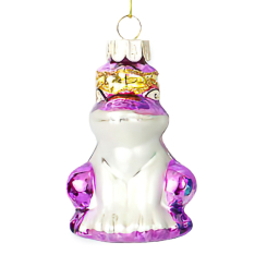Аксесуари для свят - Ялинкова іграшка BonaDi Царівна-Жаба 7,5 см Бузковий (172-911) (MR62497)