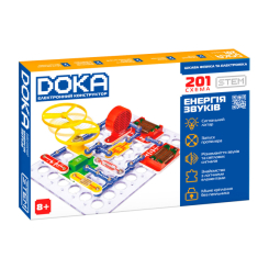 Научные игры, фокусы и опыты - Набор для опытов DOKA Электронный конструктор 201 схема (D70706)