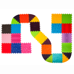 Развивающие коврики - Массажный коврик Ortek Пазлы 18 элементов + 10 треугольников (2000000127378)