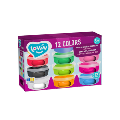 Наборы для лепки - Набор для лепки Lovin в стаканах 12 цветов (70176) Наборы для лепки - Набор для лепки Lovin в стаканах 12 цветов (70176)