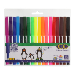 Фломастеры ZiBi Kids line 18 цветов (ZB.2803)