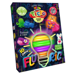 Набори для ліплення - Тісто для ліплення Danko toys Fluoric 10 кольорів (TMD-FL10-03U) Набори для ліплення - Тісто для ліплення Danko toys Fluoric 10 кольорів (TMD-FL10-03U)