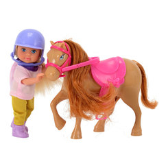 Куклы - Набор Steffi & Evi love Эви и светло-коричневая пони (5737464-2)