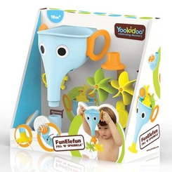 Іграшки для ванни - Іграшка для води Yookidoo Веселий слоник блакитний (40205)