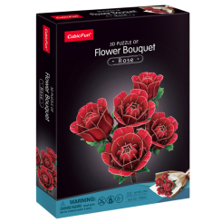 3D-пазлы - Трехмерный пазл CubicFun Букет цветов Красные розы (P865h) 3D-пазлы - Трехмерный пазл CubicFun Букет цветов Красные розы (P865h)