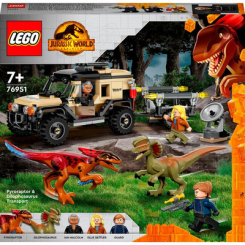 Конструкторы LEGO - Конструктор LEGO Jurassic World Перевозка пирораптора и дилофозавра (76951)