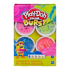 Наборы для лепки - Масса для лепки Play-Doh Цветная вспышка Яркий 4 баночки (E6966/E8060)