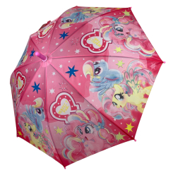 Парасольки і дощовики - Дитячий парасолька-тростина напівавтомат від Paolo Rossi рожевий 031-7