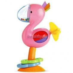 Брязкальця, прорізувачі - Брязкальце Фламінго на присоску Fisher-Price (T7162)