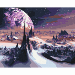 Товари для малювання - Картина за номерами Brushme Космічні пейзажі (BS40470)