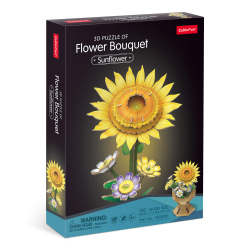 3D-пазли - Тривимірний пазл CubicFun Букет квітів Соняшник (W3303h)