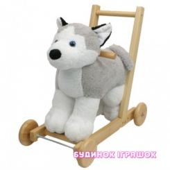 Кресла-качалки - Каталка Собачка с музыкой породы Хаски ROCK MY BABY (JR273)