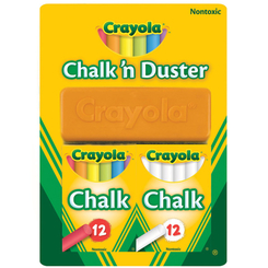 Канцтовары - Набор мелков Crayola с щеткой для стирания (256418.012)