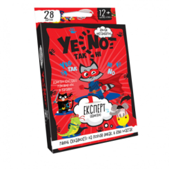 Настольные игры - Детская карточная игра "YENOT ДаНетки" Danko Toys YEN-01U укр Красный (17527s33516)