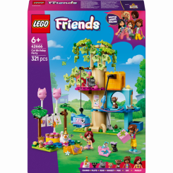 Конструкторы LEGO - Конструктор LEGO Friends День рождения кота и дом на дереве (42666)