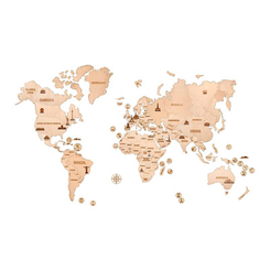 3D-пазли - Тривимірний пазл Wood Trick Настінна карта світу XXL (4820195190784)