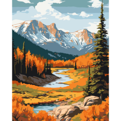 Товары для рисования - Картина по номерам Art Craft Осень в горах 40 х 50 см (11043-AC)