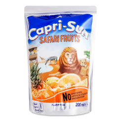 Сладости - Напиток сокосодержащий Capri Sun Фруктовое сафари 200 мл (4000177407608)