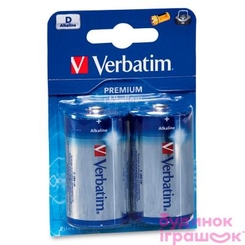 Батарейки - Батарейка Verbatim Alkaline Battery D 1 шт (49923)