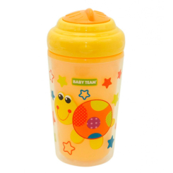 Товари для догляду - Поїльник Baby Team із подвійними стінками і трубочкою 280 мл (5021)