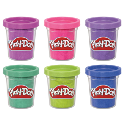 Набори для ліплення - Набір для ліплення Play-Doh Sparkle collection 6 баночок (F9932)