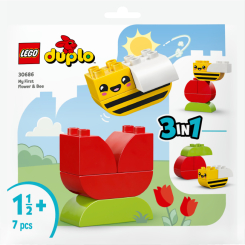 Конструктори LEGO - Конструктор LEGO DUPLO Моя перша квітка та бджілка (30686)
