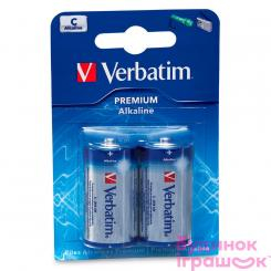 Аккумуляторы и батарейки - Батарейка Verbatim Alkaline Battery C 1 шт (49922)